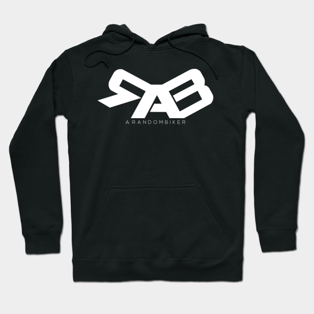 ARB Official Apperal White logo Hoodie by ARandomBiker